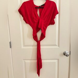 Zara Vibrant Red Blouse